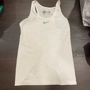 Nike Pro Combat Workout Tank - White, Small